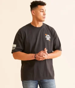 Graphic T-Shirts | Howitzer Blue Collar Long Day T-Shirt Vintage Black