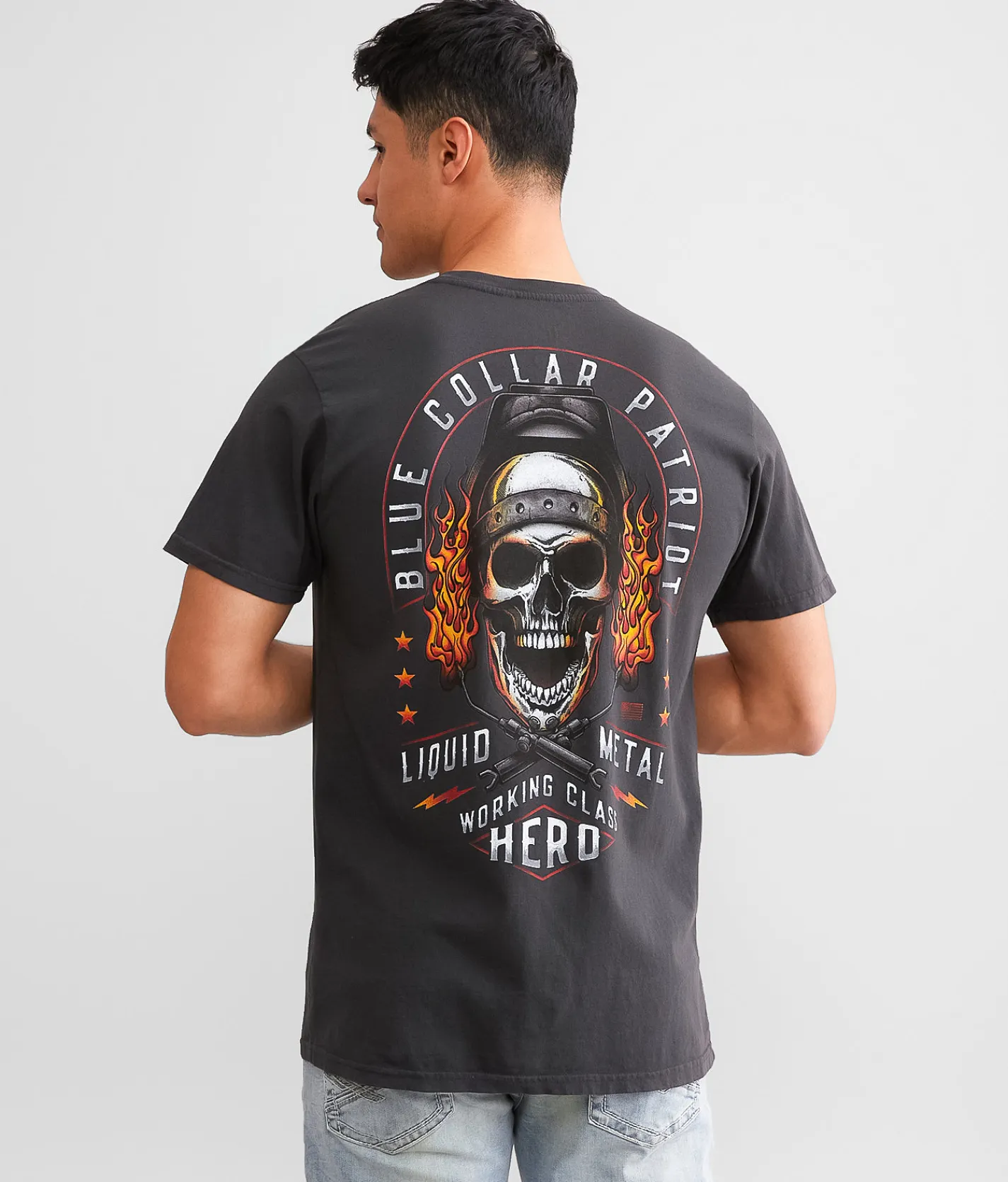 Howitzer Blue Collar Metal T-Shirt Vintage Black