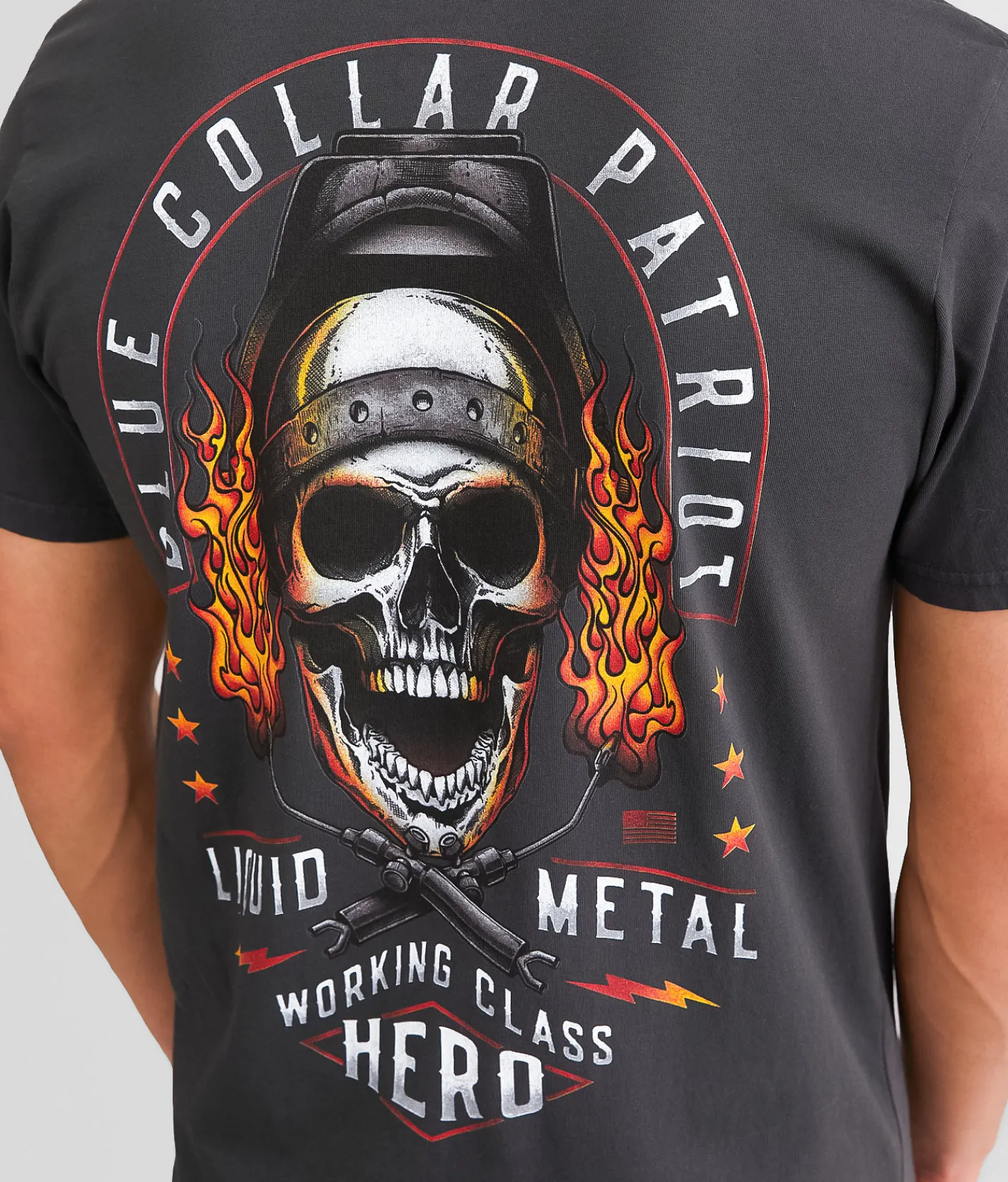 Howitzer Blue Collar Metal T-Shirt Vintage Black