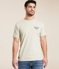 Howitzer Blue Collar Morning Glory T-Shirt Moonbeam Clearance