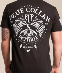 Tops|Graphic T-Shirts | Howitzer Blue Collar Nothing Given T-Shirt Vintage Black