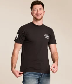 Tops|Graphic T-Shirts | Howitzer Blue Collar Nothing Given T-Shirt Vintage Black