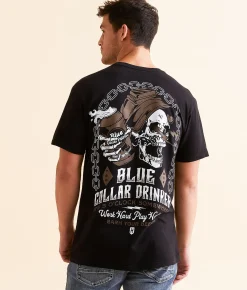 Graphic T-Shirts | Howitzer Blue Collar 5 O'Clock T-Shirt Black