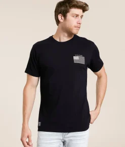 Tops|Graphic T-Shirts | Howitzer Blue Collar Patriot T-Shirt Mulled Basil