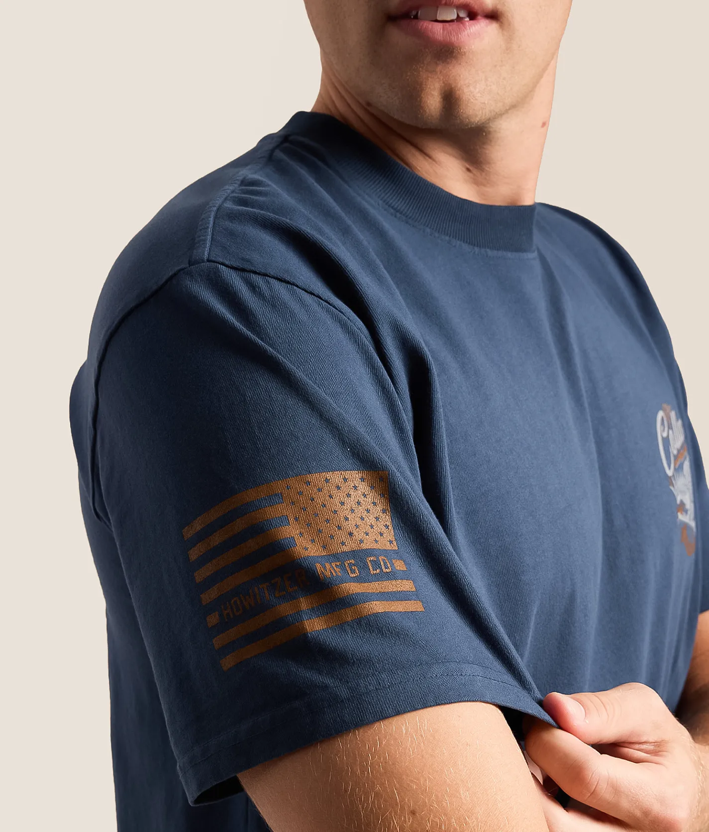Tops|Graphic T-Shirts | Howitzer Blue Collar Soaring T-Shirt Kimes Navy