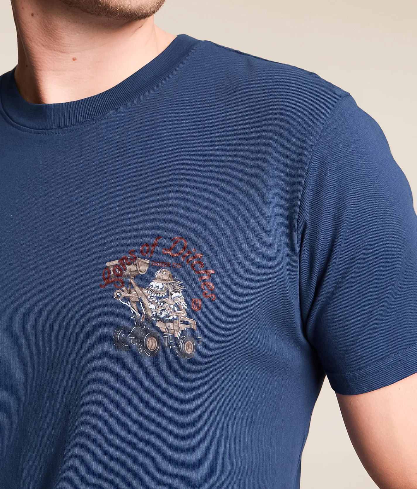 Howitzer Blue Collar Son of Ditches T-Shirt Moonlit Ocean Hot
