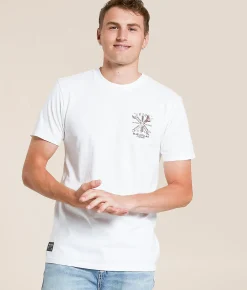 Howitzer Blue Collar Sparked T-Shirt Antique White Discount