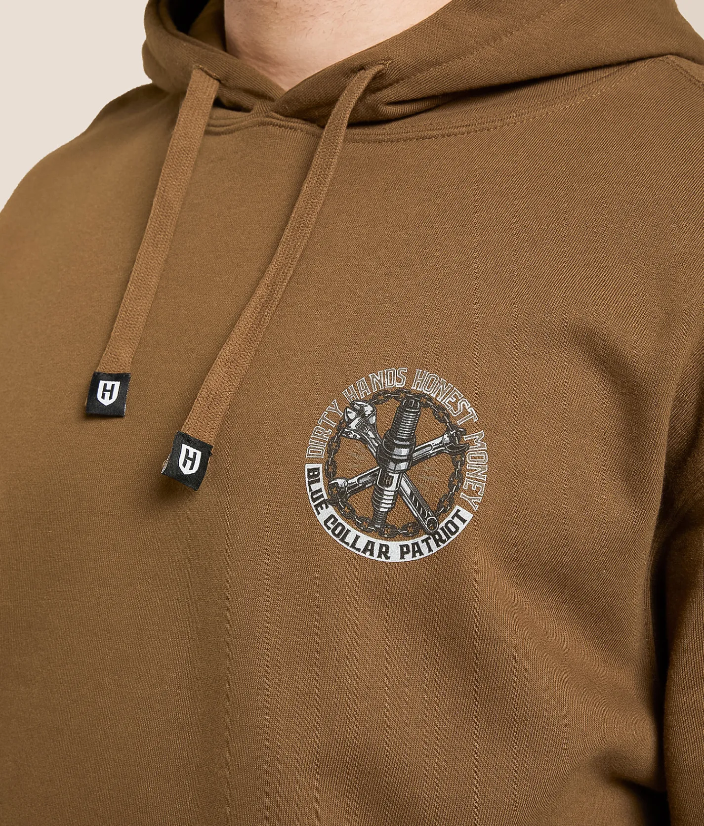 Tops | Howitzer Blue Collar Sparx Patriot Hooded Sweatshirt Teak