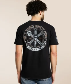 Howitzer Blue Collar Sparx Patriot T-Shirt Black Clearance