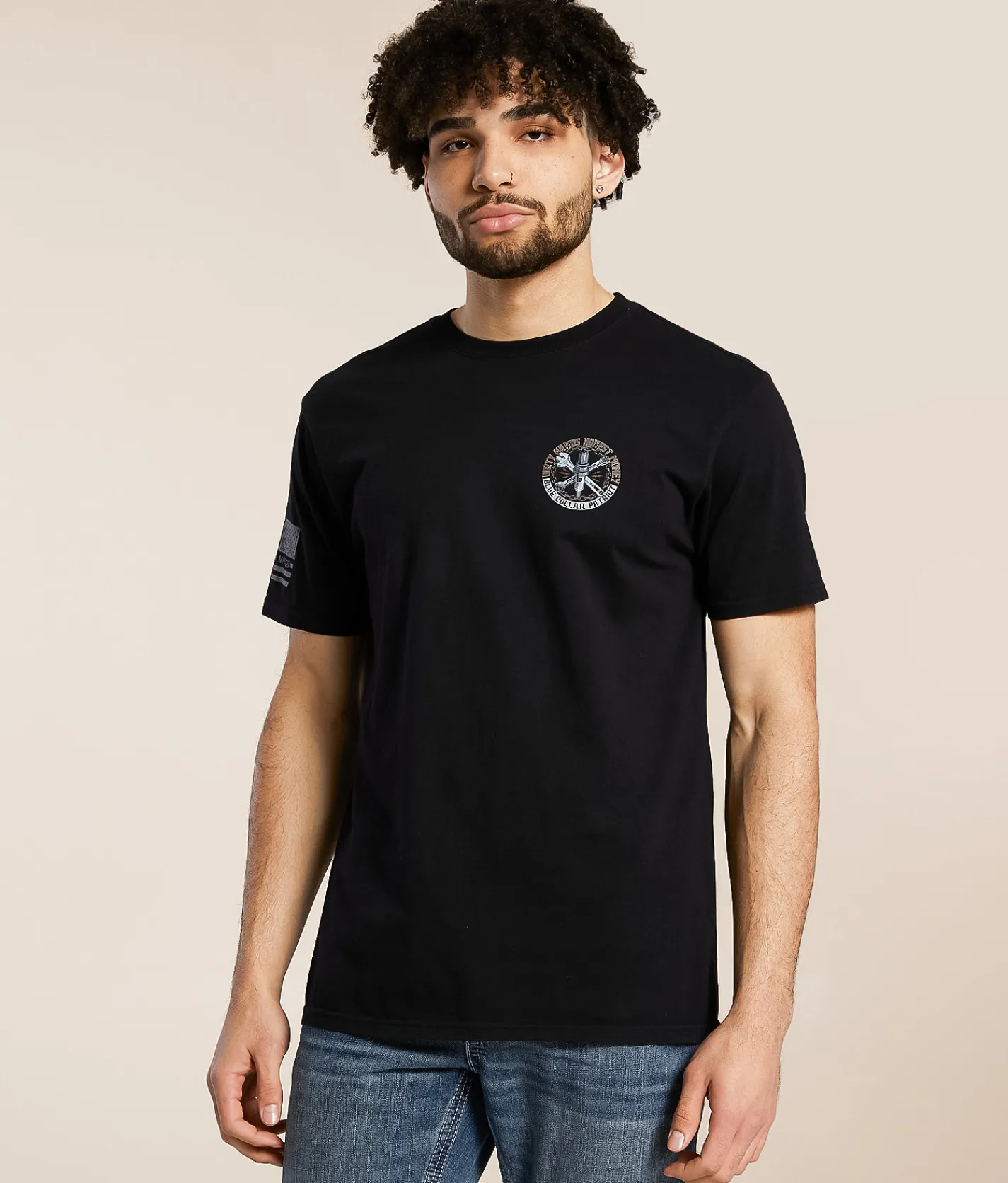 Howitzer Blue Collar Sparx Patriot T-Shirt Black Clearance