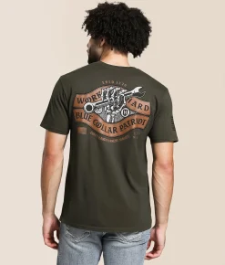 Howitzer Blue Collar Torqued T-Shirt Rosin Discount