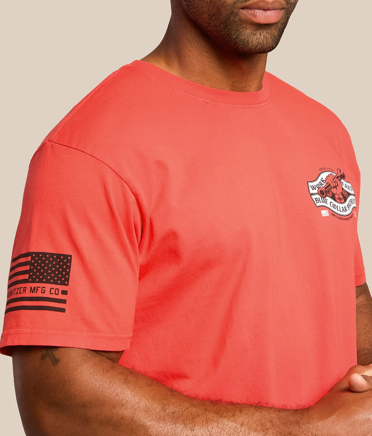 Graphic T-Shirts | Howitzer Blue Collar Torqued T-Shirt Hibiscus