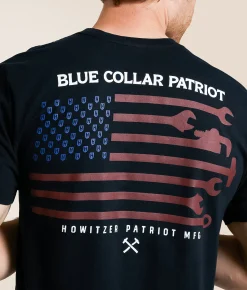 Howitzer Blue Collar Trade Flag T-Shirt Obsidian Online