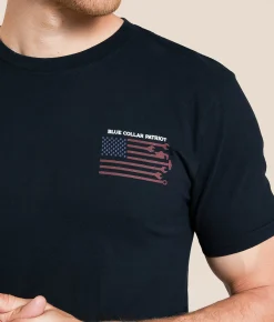 Howitzer Blue Collar Trade Flag T-Shirt Obsidian Online