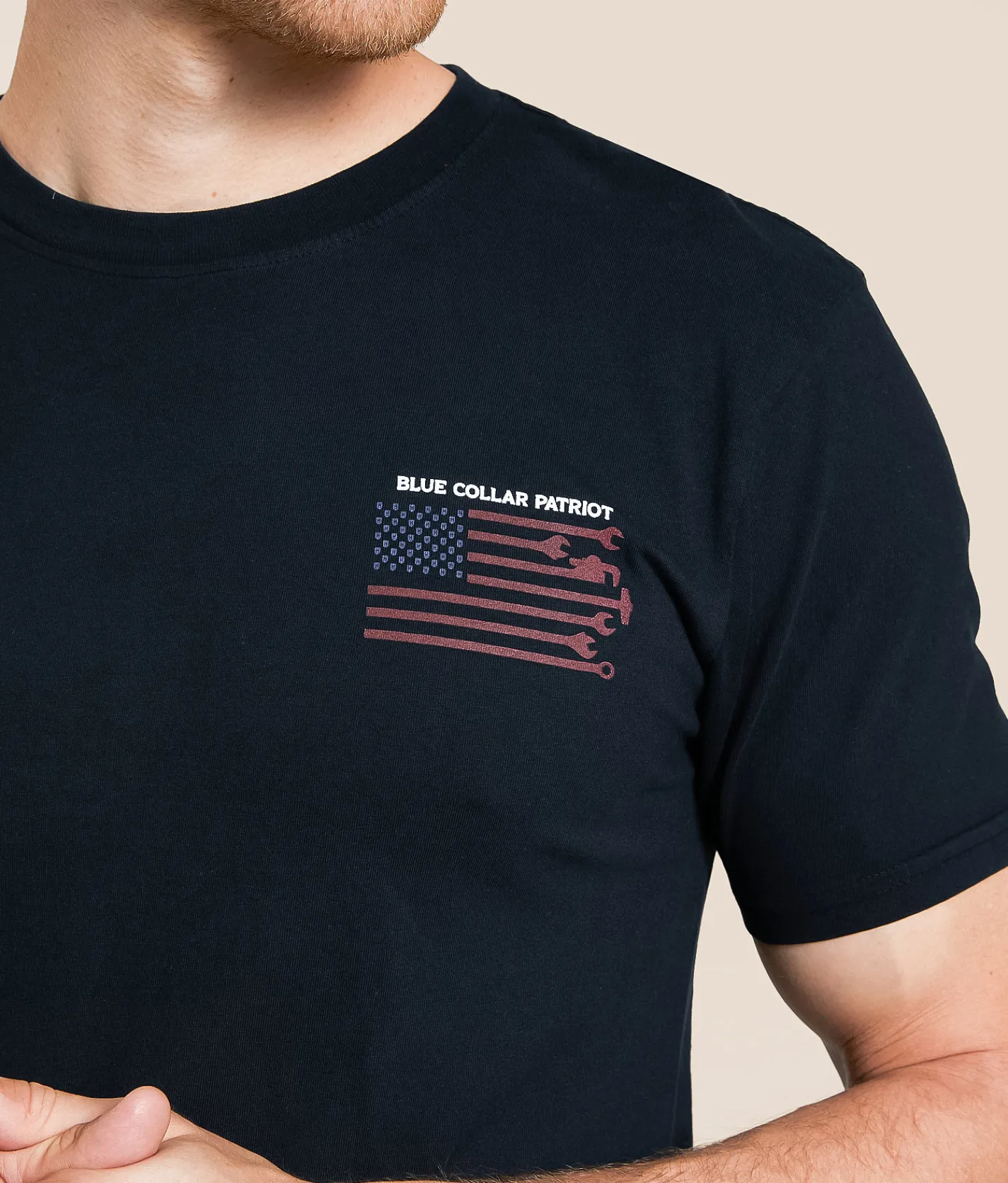 Howitzer Blue Collar Trade Flag T-Shirt Obsidian Online