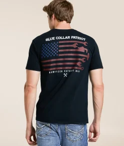 Howitzer Blue Collar Trade Flag T-Shirt Obsidian Online