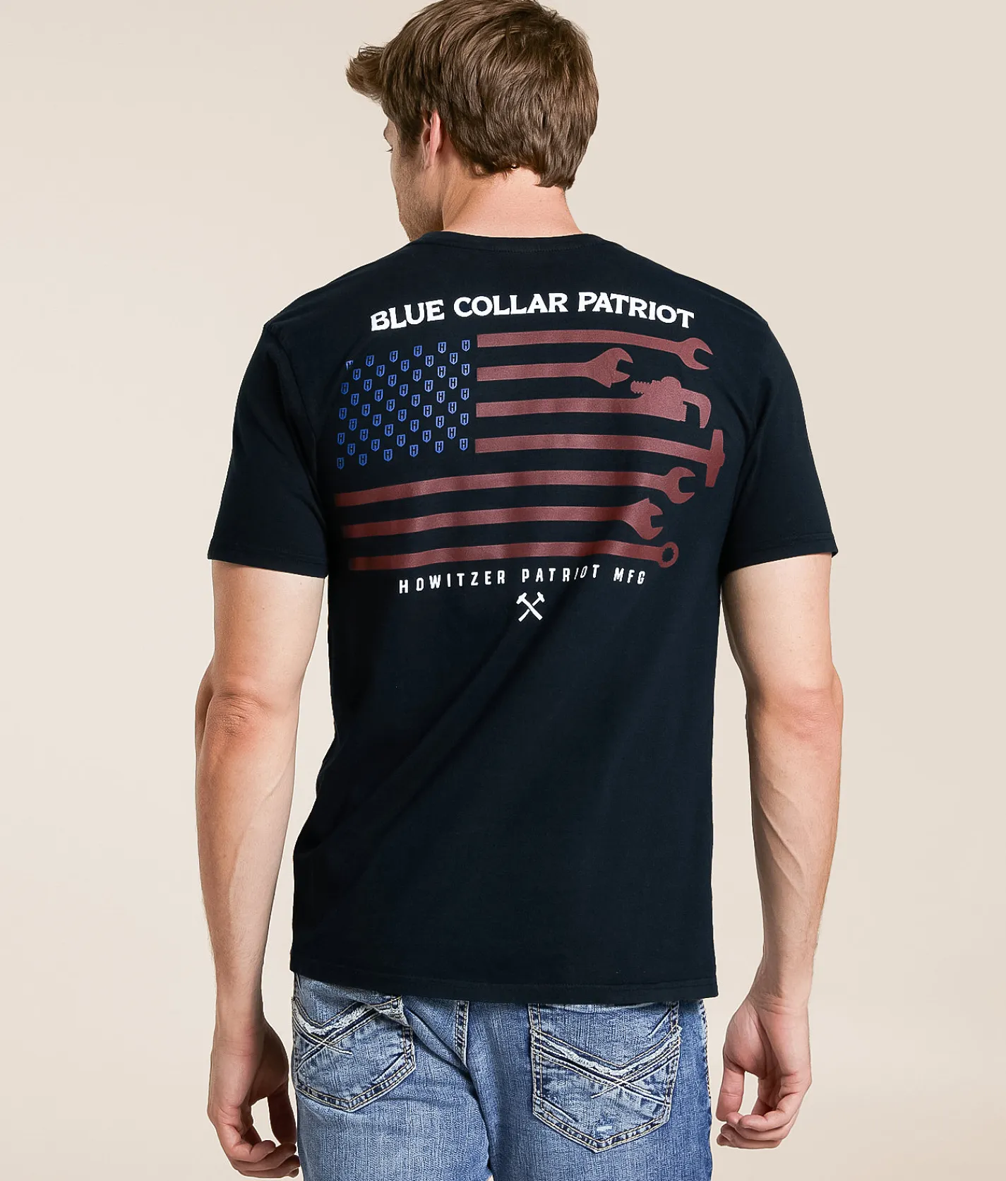 Howitzer Blue Collar Trade Flag T-Shirt Obsidian Online