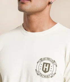 Tops|Graphic T-Shirts | Howitzer Blue Collar Trade Tools T-Shirt Antique White