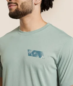 Tops|Graphic T-Shirts | RVCA Blue Fill Sport T-Shirt Lead