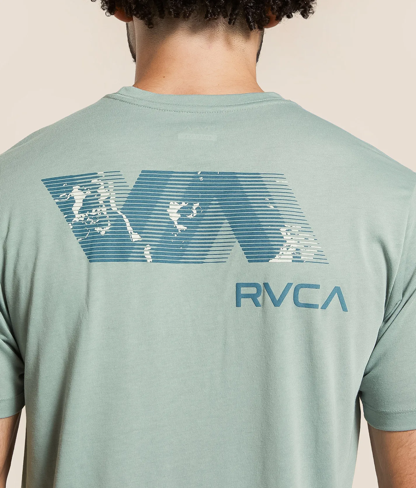 Tops|Graphic T-Shirts | RVCA Blue Fill Sport T-Shirt Lead