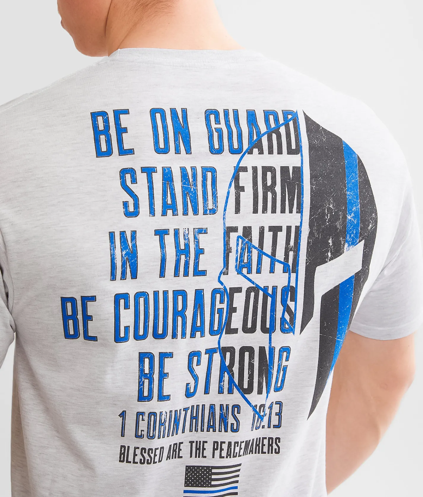 Graphic T-Shirts | Howitzer Blue Line T-Shirt Ash