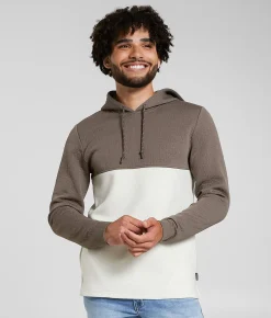 Tops | Maven Co-op Bluff Hoodie Brindle Ivory