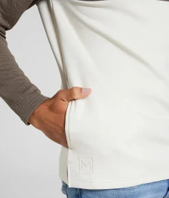 Tops | Maven Co-op Bluff Hoodie Brindle Ivory