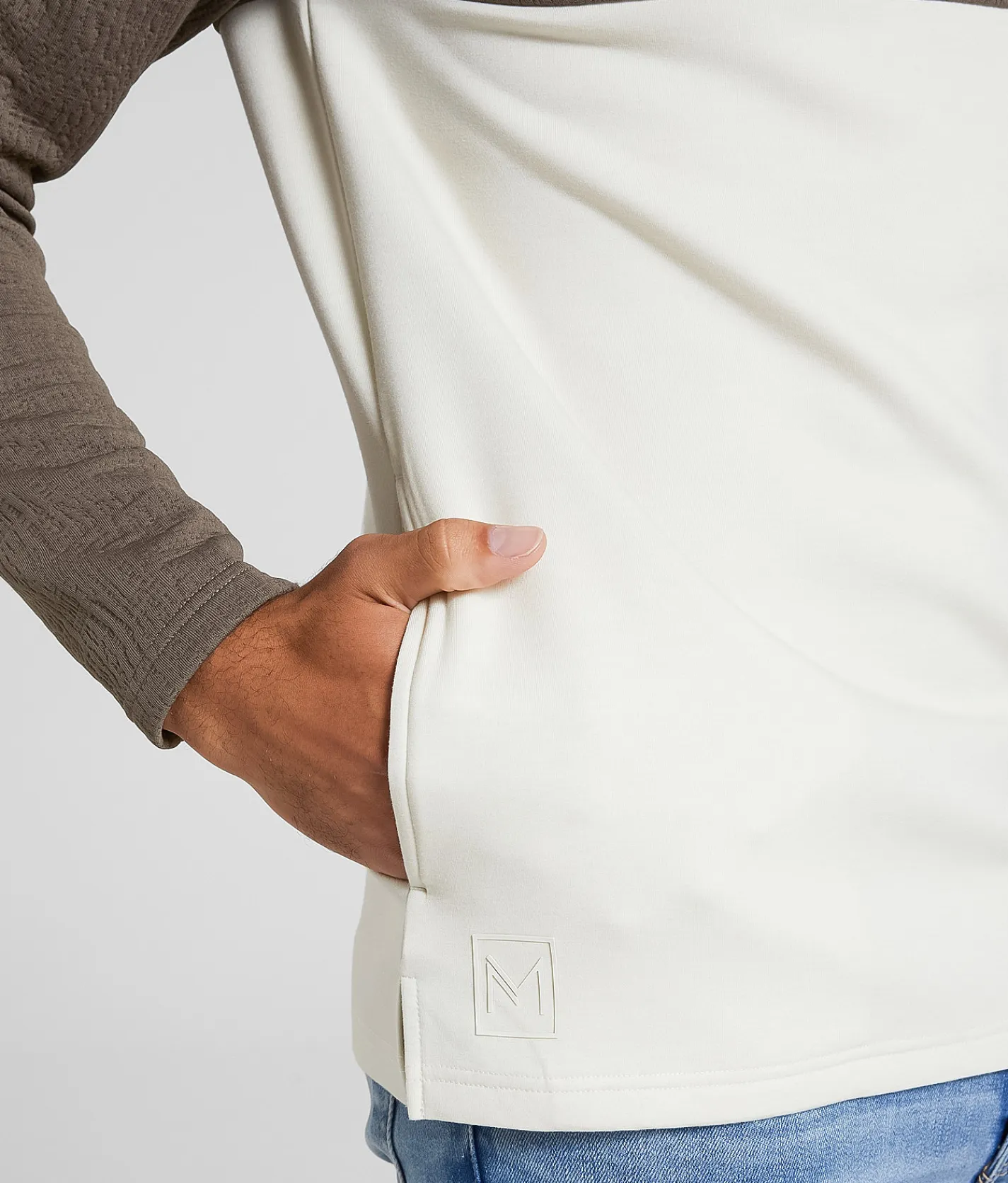 Tops | Maven Co-op Bluff Hoodie Brindle Ivory