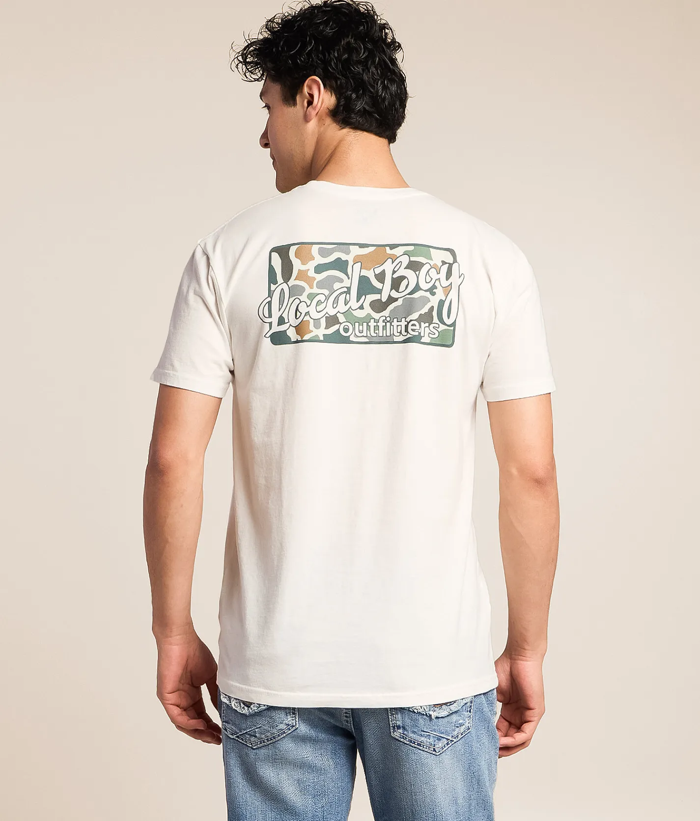 Tops|Graphic T-Shirts | Local Boy Outfitters Bluff Plate T-Shirt White