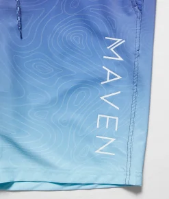 Bottoms | Maven Co-op Boardwalk Gradient Stretch Boardshort Indigo