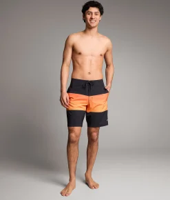 Maven Co-op Boardwalk Stretch Boardshort Black Coral Best