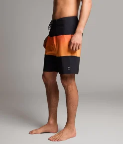 Maven Co-op Boardwalk Stretch Boardshort Black Coral Best