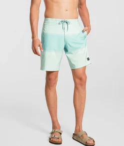 Bottoms|Swimwear | Maven Co-op Boardwalk Stretch Boardshort Teal Blue