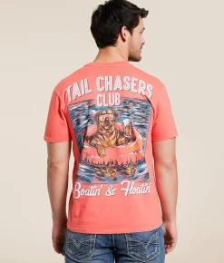 Tail Chasers Club Boatin' & Floatin' T-Shirt Dubarry Hot