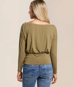 Willow & Root Boatneck Dolman Top Off White Sale