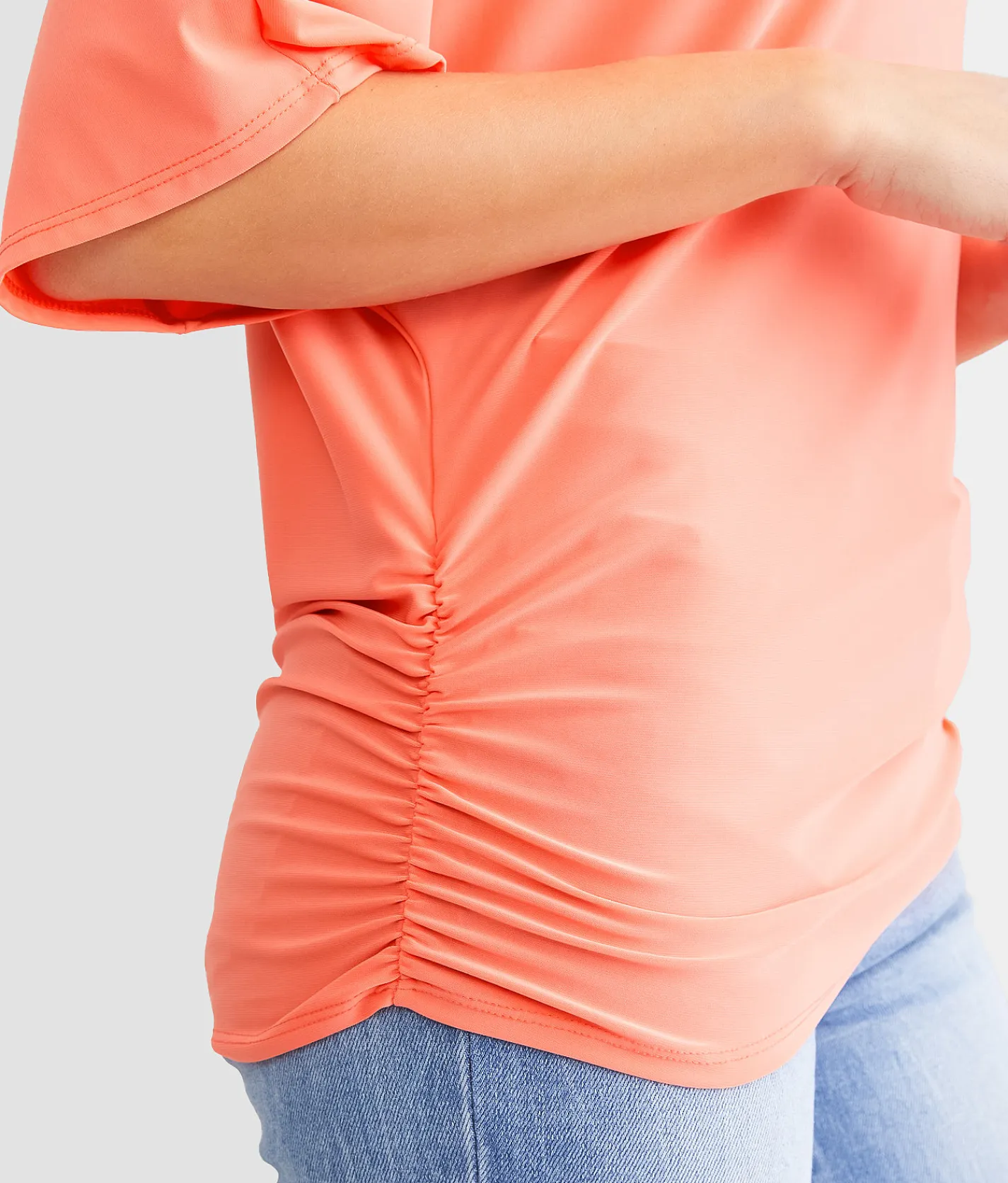 Daytrip Boatneck Top Living Coral Outlet