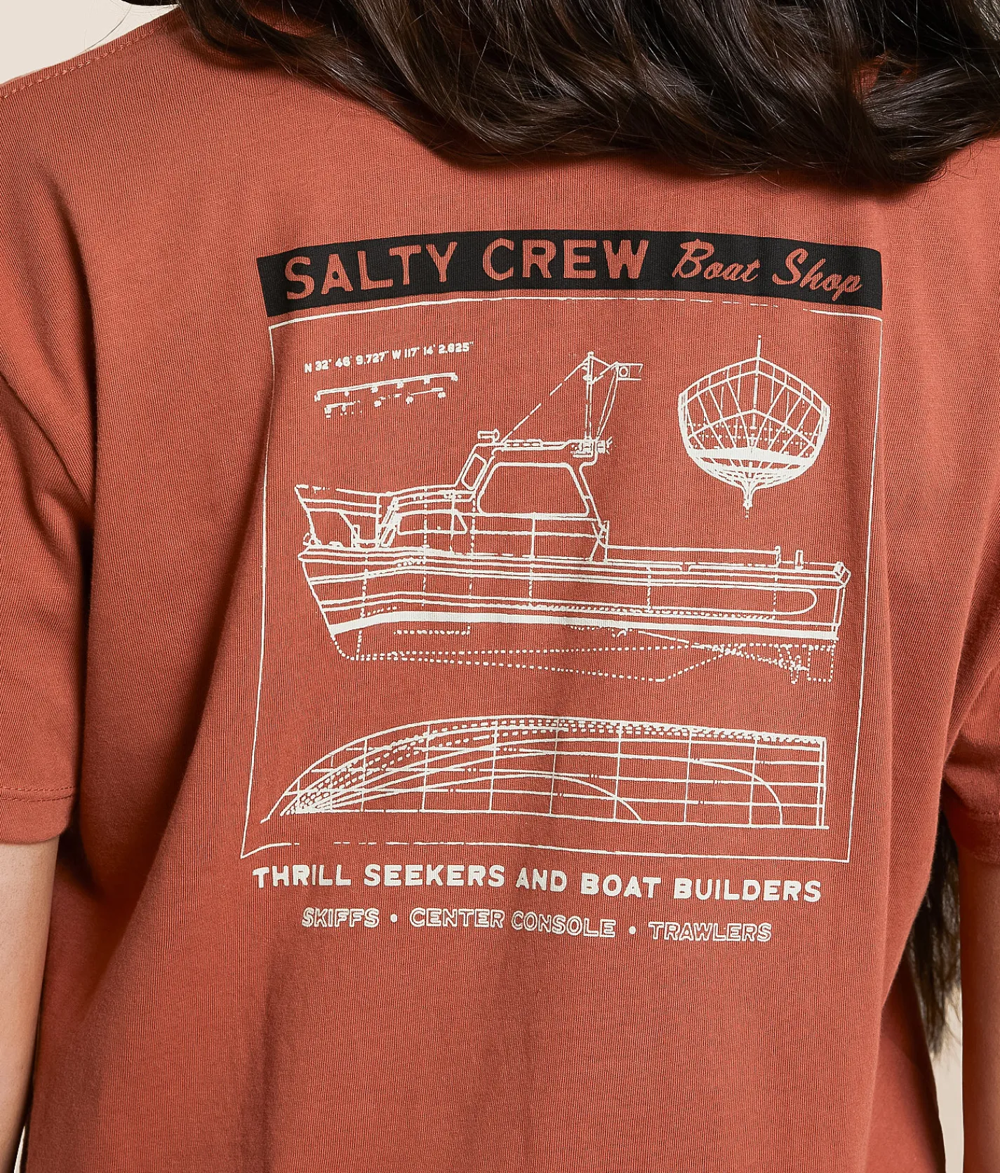 Tops | Salty Crew Boat Shop Cropped T-Shirt Sierra