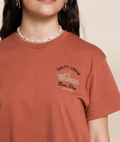 Tops | Salty Crew Boat Shop Cropped T-Shirt Sierra