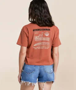 Tops | Salty Crew Boat Shop Cropped T-Shirt Sierra