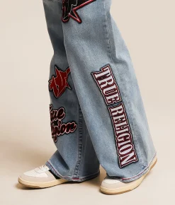 True Religion Bobbi Baggy Wide Leg Stretch Jean Horizon Henge Discount
