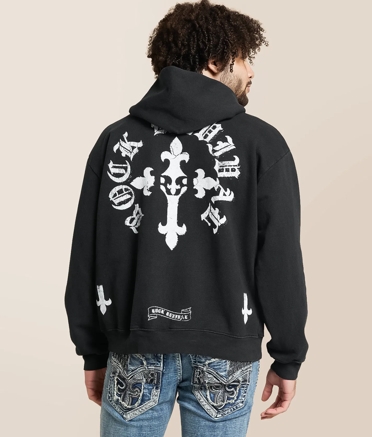 Tops | Rock Revival Bode Hooded Sweatshirt Black