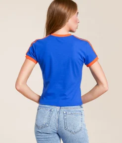 Tops | HYPE AND VICE Boise State Broncos Baby Cropped T-Shirt Royal Blue