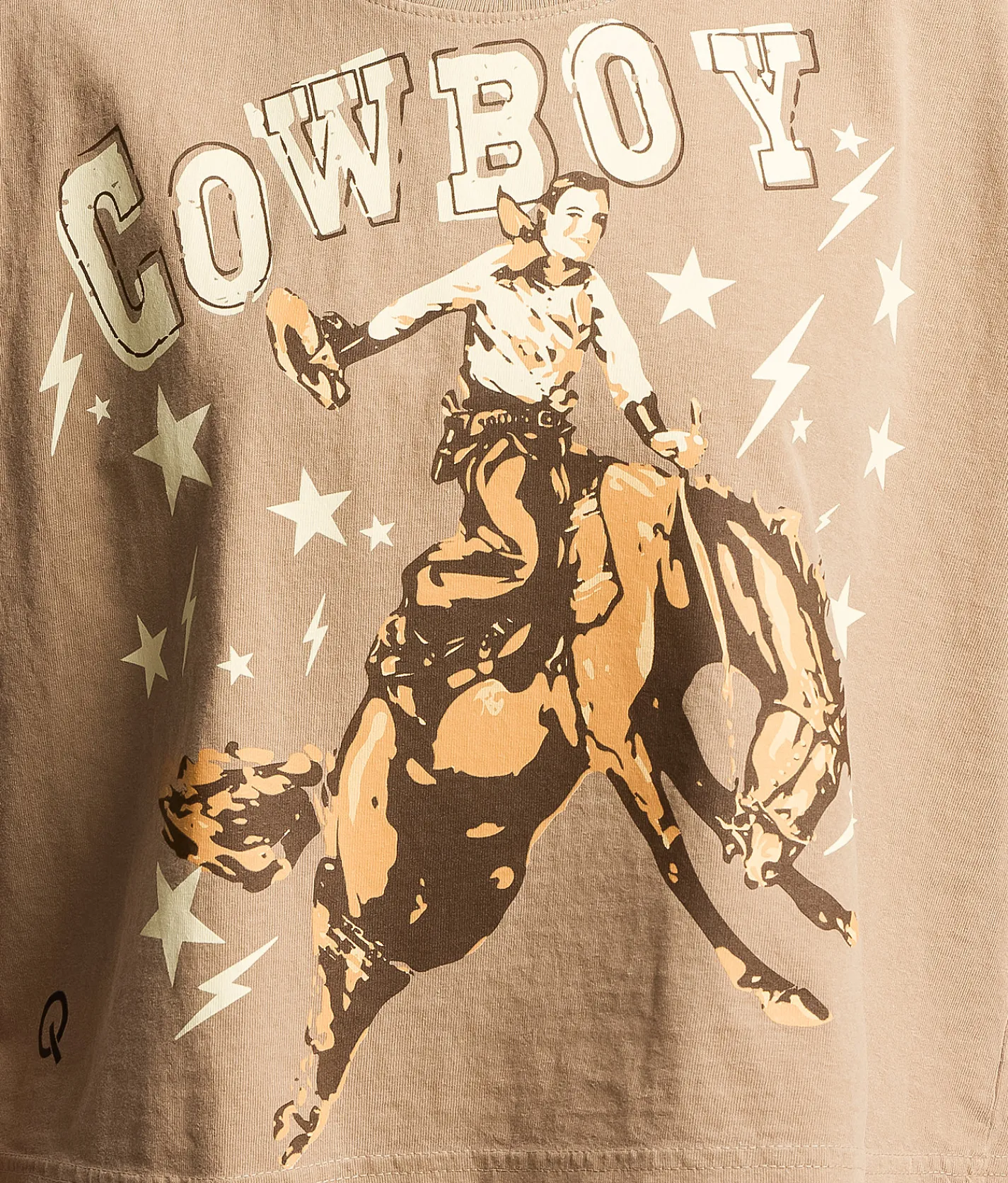 Tops | Rodeo Quincy Bolt Cowboy Tank Top Taupe