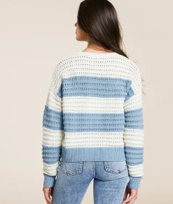 Tops | Z Supply Bonapart Sweater Light Denim