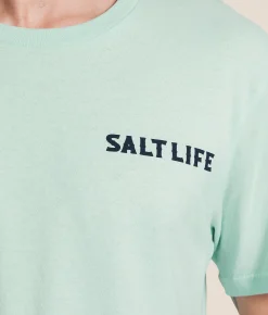 Salt Life Bone Island T-Shirt Fresh Mint Best