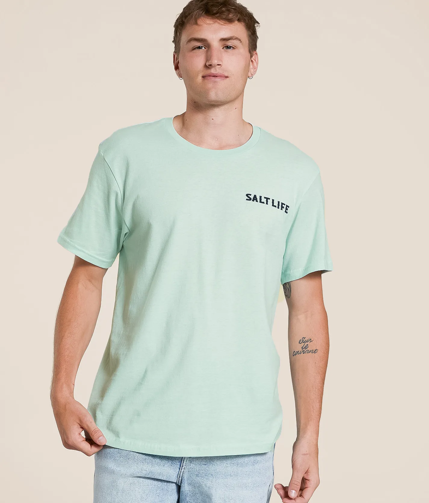 Salt Life Bone Island T-Shirt Fresh Mint Best