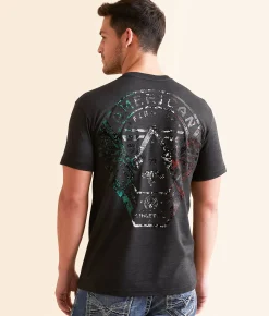 Graphic T-Shirts | American Fighter Bonfield T-Shirt Pitch Black