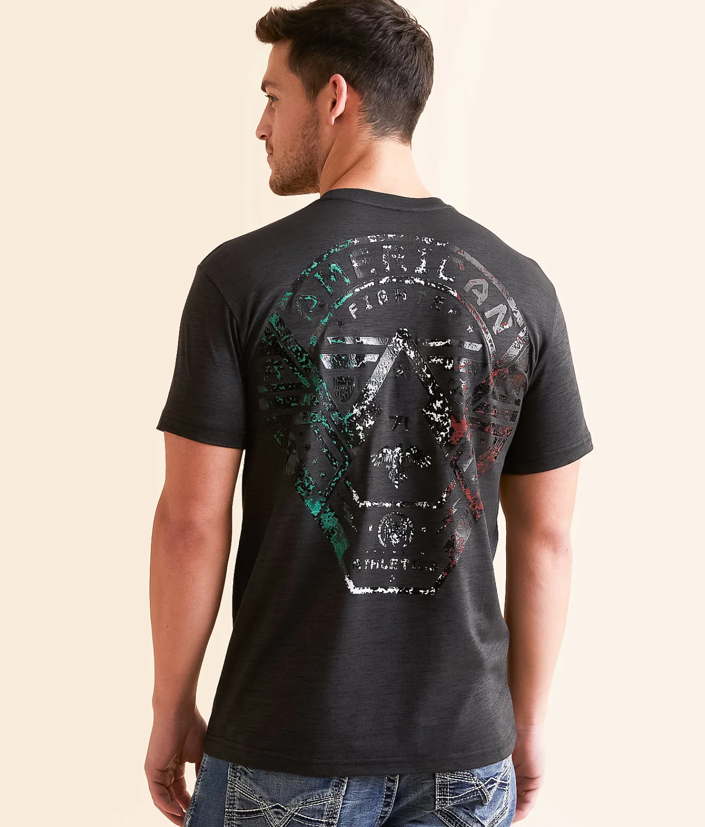 Graphic T-Shirts | American Fighter Bonfield T-Shirt Pitch Black