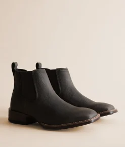 Ariat Booker Leather Chelsea Boot Charcoal Grey Hippo Print Sale