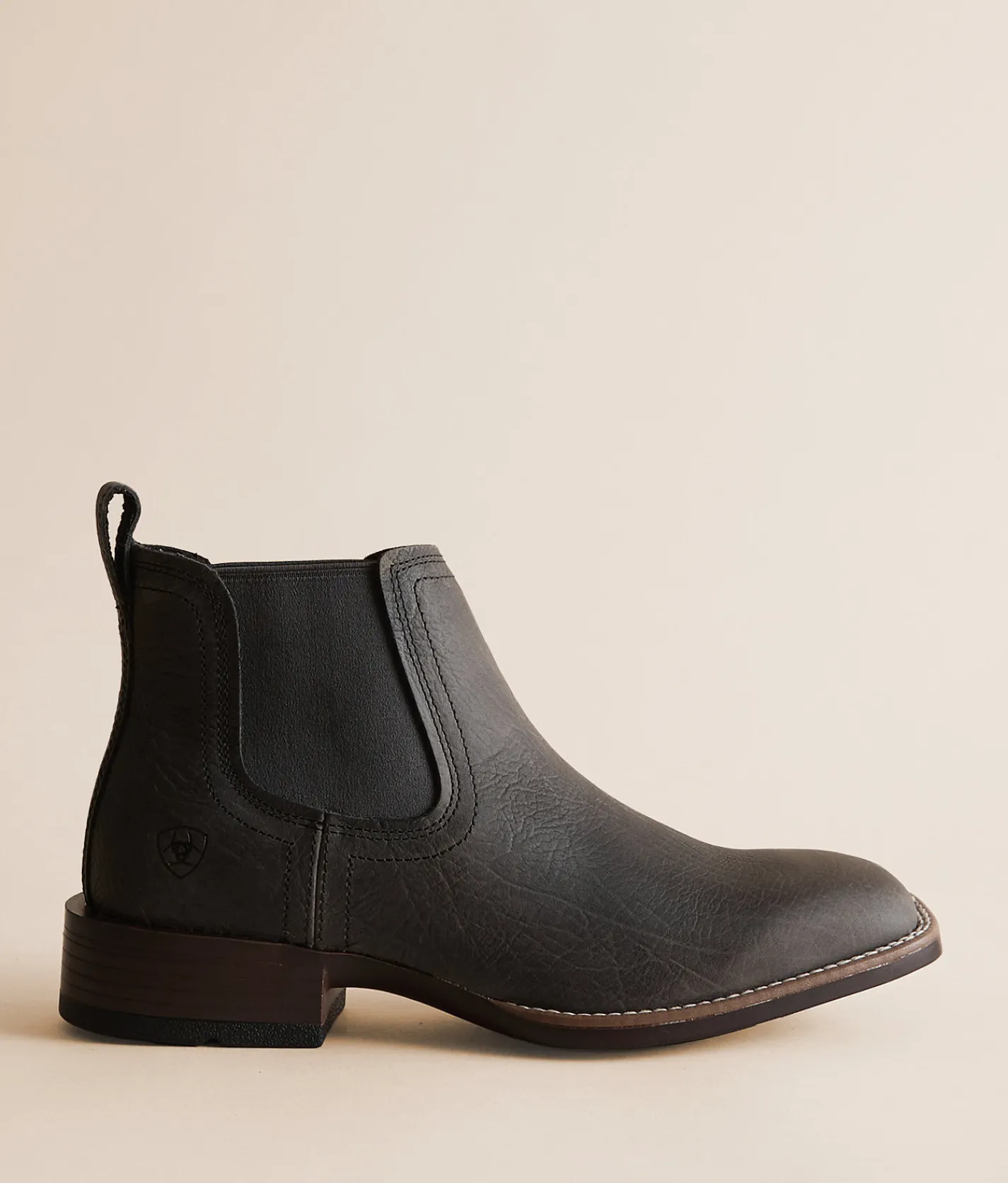 Ariat Booker Leather Chelsea Boot Charcoal Grey Hippo Print Sale